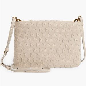 NWT‎ Madewell woven crossbody handbag purse off white minimalist boho